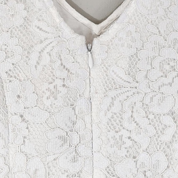 Nanette Lepore White Lace Mermaid Midi Dress Sz. 4 - Picture 7 of 12